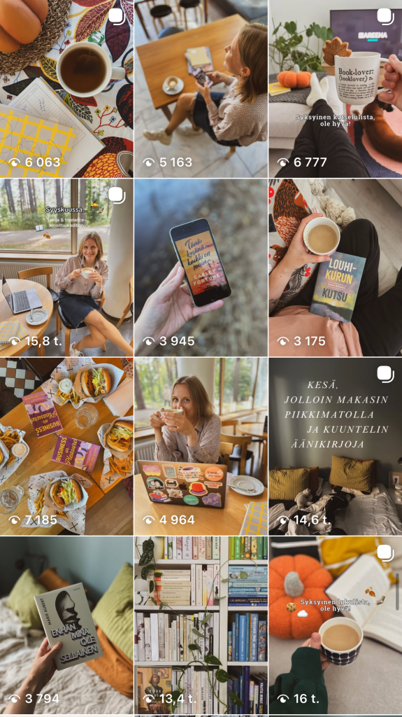 Kuvakaappaus @anniinasbooks-Instagram-tililtä.